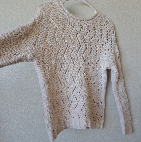 Anthropologie Akemi + Kin Pointelle Knit Sweater Size XS - Picture 7 of 11